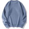 imageSHENHE Mens Crew Neck Graphic Sweater Long Sleeve Gothic Loose Sweater Pullover TopLetters Light Blue