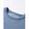 imageSHENHE Mens Crew Neck Graphic Sweater Long Sleeve Gothic Loose Sweater Pullover TopLetters Light Blue