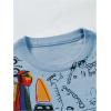 imageSHENHE Mens Graphic Colorful Crewneck Long Sleeve Pullover Sweater Streetwear Knitwear TopBlue