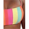 imageSHENHE Womens 2 Piece High Waisted Swimsuit Color Block Rainbow Striped Bathing Suit Bikini SetPink Red Yellow