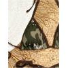 imageSHENHE Womens Camouflage Print Halter Neck Vacation Triangle Bikini SetCamo Army Green