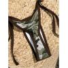 imageSHENHE Womens Camouflage Print Halter Neck Vacation Triangle Bikini SetCamo Army Green
