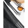 imageSHENHE Womens Fringe Beach Sarong Sheer Tie Side Bathing Suit Wrap Skirt Beach CoverupBlack
