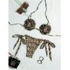 imageSHENHE Womens Sexy Micro Bikini String Thong Bikini Set Leopard 2 Piece Halter SwimsuitsKhaki