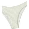 imageSHENHE Womens Strapless High Cut Bikini Set 3D Rosette Flower 2 Piece Bandeau SwimsuitBeige