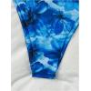 imageSHENHE Womens Two Piece Triangle Swimsuit Floral Tie Dye Halter String Bikini SetBlue
