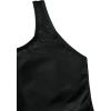 imageSHENHE Girls 2 Piece High Waisted Swimsuit Drawstring Sport Bikini Sets Tankini Bathing SuitsBlack