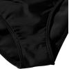 imageSHENHE Girls 2 Piece High Waisted Swimsuit Drawstring Sport Bikini Sets Tankini Bathing SuitsBlack