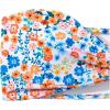 imageSHENHE Womens 2 Piece Bandeau High Cut Swimsuit Floral Twist Front String Bathing Bikini SetBlue