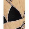 imageSHENHE Womens 2 Piece Swimsuits Halter Triangle Bathing Suit Tie String Bikini SetBlack