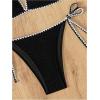imageSHENHE Womens 2 Piece Swimsuits Halter Triangle Bathing Suit Tie String Bikini SetBlack