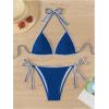 imageSHENHE Womens 2 Piece Swimsuits Halter Triangle Bathing Suit Tie String Bikini SetBlue