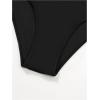 imageSHENHE Womens High Waisted Tankini Set 2 Piece Flowy Ruffle Top Tummy Control Bathing SuitsTropical Black Green