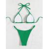 imageSHENHE Womens Sexy Bikini Sets Ring Triangle Tie Bathing Suits 2 Piece SwimsuitsGreen