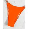 imageSHENHE Womens Sexy Bikini Sets Ring Triangle Tie Bathing Suits 2 Piece SwimsuitsOrange
