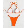 imageSHENHE Womens Sexy Bikini Sets Ring Triangle Tie Bathing Suits 2 Piece SwimsuitsOrange
