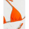 imageSHENHE Womens Sexy Bikini Sets Ring Triangle Tie Bathing Suits 2 Piece SwimsuitsOrange