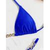 imageSHENHE Womens Sexy Bikini Sets Ring Triangle Tie Bathing Suits 2 Piece SwimsuitsRoyal Blue