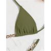 imageSHENHE Womens Sexy Bikini Sets Ring Triangle Tie Bathing Suits 2 Piece SwimsuitsSolid Army Green
