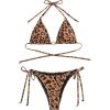 imageSHENHE Womens Sexy Bikini Sets Ring Triangle Tie Bathing Suits 2 Piece SwimsuitsLeopard Brown