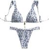 Floral Blue White