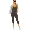imageDIDK Womens V Neck Spaghetti Strap Harem Leg Cami Jumpsuit