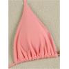 imageSHENHE Womens Triangle String Bikini Set 2 Piece Halter Swimsuits Starfish Metal Linked Swim SetLight Pink