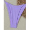 imageSHENHE Womens Triangle String Bikini Set 2 Piece Halter Swimsuits Starfish Metal Linked Swim SetPurple