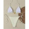 imageSHENHE Womens Triangle String Bikini Set 2 Piece Halter Swimsuits Starfish Metal Linked Swim SetWhite