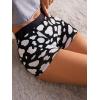imageSHENHE Womens Cow Print Boyshorts Panties Low Rise Cute Boxer UnderwearBlack