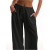 imageSHENHE Womens Green Wide Leg Palazzo PantsBlack