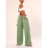 imageSHENHE Womens Green Wide Leg Palazzo PantsGreen