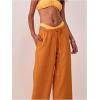 imageSHENHE Womens Green Wide Leg Palazzo PantsOrange