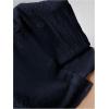 imageSHENHE Womens Oversized Button Down Short Sleeve Shirt Textured Collared Crop Top BlouseDark Blue