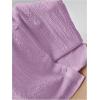 imageSHENHE Womens Oversized Button Down Short Sleeve Shirt Textured Collared Crop Top BlouseLilac Purple