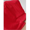 imageSHENHE Womens Oversized Button Down Short Sleeve Shirt Textured Collared Crop Top BlouseRed