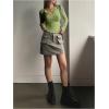 imageSHENHE Womens Ribbed Long Sleeve Henley T Shirts Button Down Slim Fit Basic Tee TopLight Green