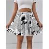 imageSHENHE Womens Summer Skater Tennis Skirt with Shorts Underneath Golf Skorts with PocketsWhite