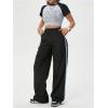 imageSHENHE Womens Y2K Parachute Cargo Pants Loose Fit Track Sweatpants