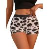 imageSHENHE Womens Cow Print Boyshorts Panties Low Rise Cute Boxer UnderwearBlack and White