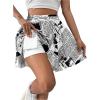 imageSHENHE Womens Summer Skater Tennis Skirt with Shorts Underneath Golf Skorts with PocketsWhite