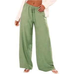 imageSHENHE Womens Green Wide Leg Palazzo PantsGreen