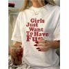 imageSHENHE Womens Letter Print Crew Neck Short Sleeve T Shirt Casual Loose Fit Tee TopsWhite