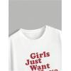 imageSHENHE Womens Letter Print Crew Neck Short Sleeve T Shirt Casual Loose Fit Tee TopsWhite