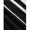 imageSHENHE Womens Oversized Graphic Tee Striped Number Print Long Sleeve Baggy Y2K Jersey ShirtNavy Blue