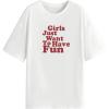 imageSHENHE Womens Letter Print Crew Neck Short Sleeve T Shirt Casual Loose Fit Tee TopsWhite