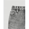 imageSHENHE Girls Wide Leg Jeans Casual Elastic Waist Loose Jeans Denim Pants with PocketsDark Grey
