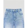 imageSHENHE Girls Wide Leg Jeans Casual Elastic Waist Loose Jeans Denim Pants with PocketsLight Wash