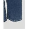 imageSHENHE Girls Wide Leg Jeans Casual Elastic Waist Loose Jeans Denim Pants with PocketsMedium Wash Blue