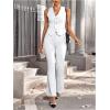 imageSHENHE Womens Button Down Denim Vest Top Sleeveless V Neck Jean Waistcoat Vest Y2K Summer Crop TopsWhite